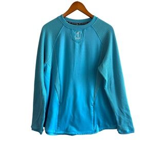 1st Phorm Size Large Blue Thermal Knit Long Sleeve Shirt Active Hiking Gym